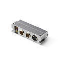 Shure ADX5BP-TA3 задняя панель для приемника ADX5D=-A. Разъемы: два аудиовыхода TA3, 4-контактный разъем к контейнеру батареи, разъем питания